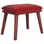 vidaXL Repose-pied Rouge bordeaux 45x29 5x35 cm Velours