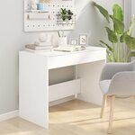 vidaXL Bureau Blanc 101x50x76 5 cm Aggloméré