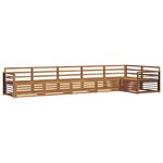 vidaXL Ensemble de canapés d'extérieur 6 Pièces Naturel