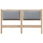 vidaXL Tête de lit Autre Marron 140 cm Bois massif en pin