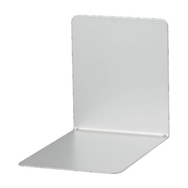 Lot de 2 Serre-livres Métal larges 14 x 12 x 14 cm Argent MAUL