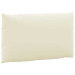 vidaXL Coussins de palette lot de 3 blanc crème tissu oxford