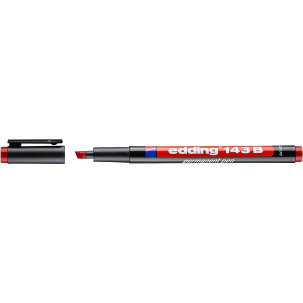 Feutre Permanent 143 b rouge 1-3 mm x 10 EDDING