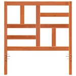 vidaXL Tête de lit Brun cire 80 5 x 4 x 104 cm Pin massif