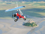 30 min de vol en ulm pendulaire au-dessus de la baie du mont-saint-michel - smartbox - coffret cadeau sport & aventure