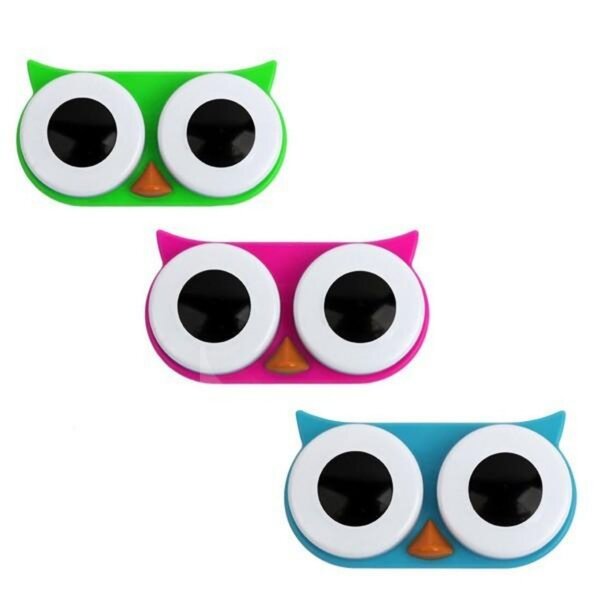3 boîtes à lentilles chouettes