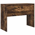 vidaXL Bureau Chêne fumé 100 x 40 x 76 cm Bois d'ingénierie