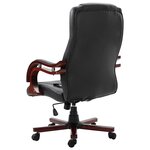 vidaXL Chaise de bureau Noir Similicuir