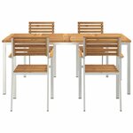 vidaXL Ensemble de salle à manger pour jardin 5 Pièces