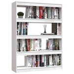 vidaXL Bibliothèque/Séparateur de pièce Blanc 100x30x135 5 cm Pin