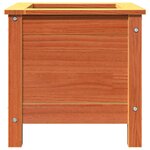 vidaXL Cache-pot de jardin Brun cire 40 x 40 x 39 cm Pin massif