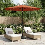 vidaXL Parasol de jardin avec lampes LED 270 x 270 cm Polyester