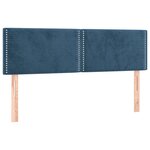 vidaXL Sommier à lattes de lit avec matelas LED Bleu foncé 140x200 cm