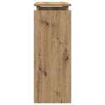 vidaXL Table console chêne artisanal 80x30x80 cm bois d'ingénierie