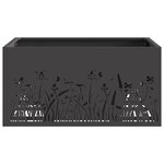 vidaXL Braise Noir 60 x 60 x 30 cm Acier