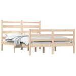 vidaXL Cadre de lit sans matelas bois de pin massif 120x200 cm
