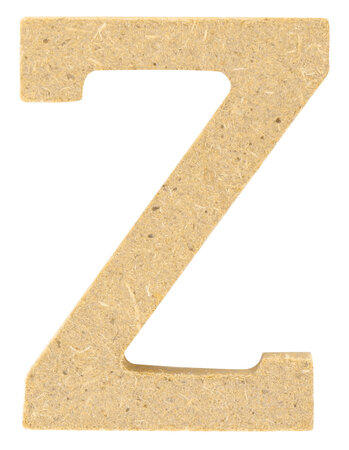Lettre en bois MDF 5 x 1 2 cm Alphabet lettre Z