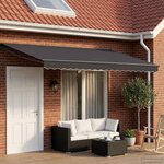 vidaXL Auvent rétractable électrique Anthracite 5 x 3 m
