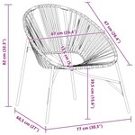 vidaXL Chaise œuf de jardin noir et gris clair résine tressée