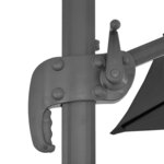 vidaXL Parasol de jardin déporté avec mât en aluminium 400 x 300 cm Anthracite