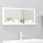 Miroir de salle de bain 90 x 10 5 x 37 cm aggloméré blanc 02_0006910