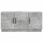 vidaXL Meuble TV Gris béton 99 x 34 5 x 47 cm Bois d'ingénierie