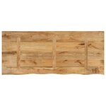 vidaXL Dessus de table 140x60x3 8cm bord vif bois massif manguier brut