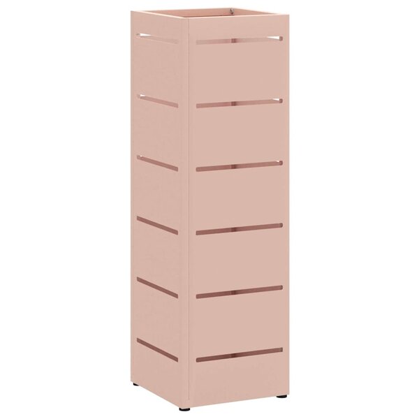 vidaXL Porte-parapluie Rose 15 5 x 15 5 x 49 cm Métal