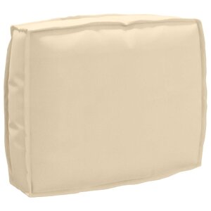 vidaXL Coussin Beige 50 x 40 x 12 cm Tissu Oxford