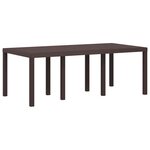 vidaXL Ensemble de salle à manger pour jardin avec coussin 7 Pièces PP