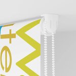 vidaXL Store enrouleur de douche 80x240 cm largeur du tissu 76 cm