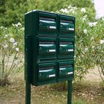 Bloc de boites aux lettres collectives extérieures · B6 - Vert mousse