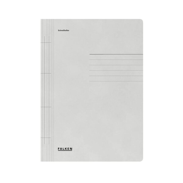 Chemise En Carte À Lamelle A4 - Gris - X 100 - Falken