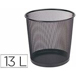 Corbeille à papier maille métallique 13l - noir Q-CONNECT