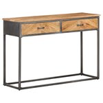 vidaXL Table console 110x35x75 cm Bois d'acacia massif