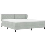 vidaXL Lit à ressorts avec matelas gris foncé 80x200 cm en velours
