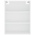 vidaXL Buffet haut Blanc 69 5x34x180 cm Bois d'ingénierie