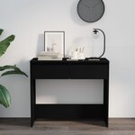 vidaXL Table console Noir 89x41x76 5 cm Acier