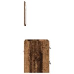 vidaXL Cabinet de salle de bain 41 x 38.5 x 48 cm Bois d'ingénierie