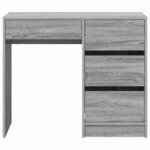 vidaXL Bureau Gris Sonoma 90 x 37 5 x 75 cm Bois d'ingénierie