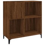 vidaXL Armoire à disques chêne marron 84 5x38x89 cm bois d'ingénierie