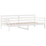 vidaXL Lit de jour et tiroirs sans matelas blanc 90x190 cm bois massif