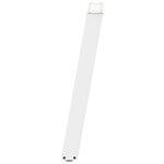 vidaXL Pieds de table console en U  2 pièces  blanc  38 x (72-73) cm  acier