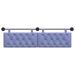 vidaXL Tête de lit suspendue Bleu denim Tissu