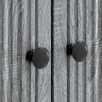 vidaXL Meuble TV 99 x 34 5 x 50 cm Sonoma gris Bois d'ingénierie
