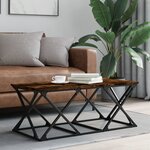 vidaXL Table basse chêne fumé 100x49x40 cm bois d'ingénierie