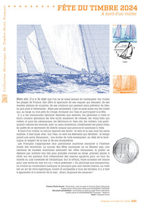 Document philatélique - A bord d'un voilier