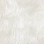 vidaXL Tapis en fausse Tafalla Blanc 80 x 200 cm Polyester