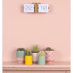 Horloge moderne bicolore flip no case