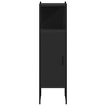 vidaXL Armoire de salle de bain noir 33x33x120 5 cm bois d'ingénierie